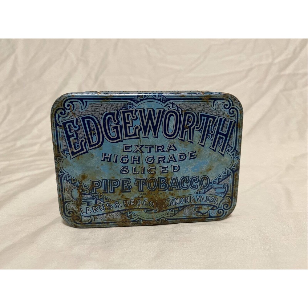 Edgeworth Extra High Grade Sliced Pipe Tobacco Tin Made In Richmond Virginia